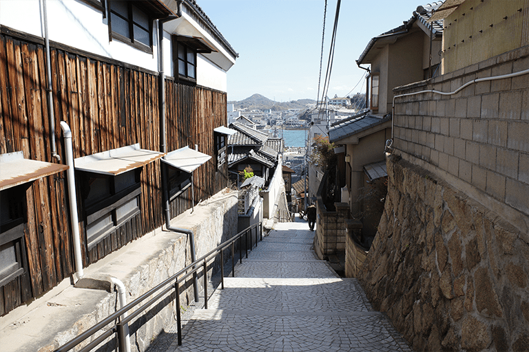 広島県尾道市の街並み